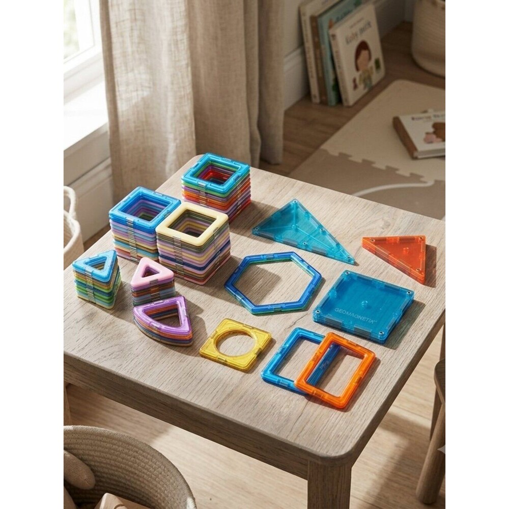 Colorful Magnetic Building Blocks Set for Kids